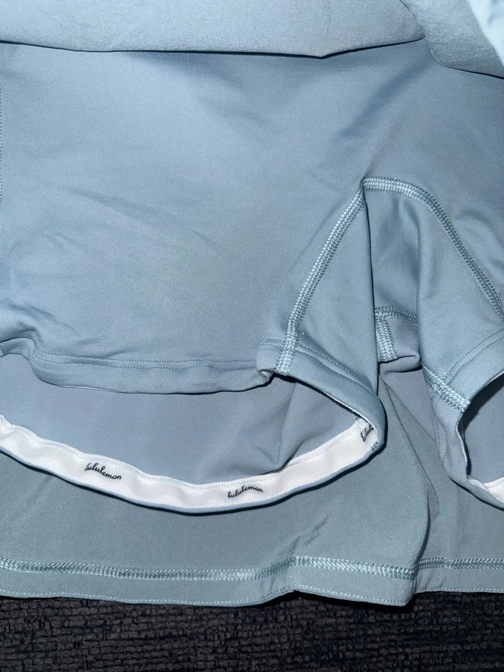 Lululemon Pace Rival Skirt Size 12 Light Blue Pleated Tennis Golf Athletic